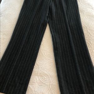 Men’s Express wool pinstripe suit.